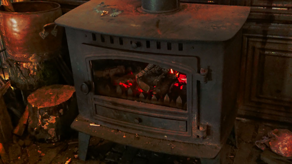 wood burning stove