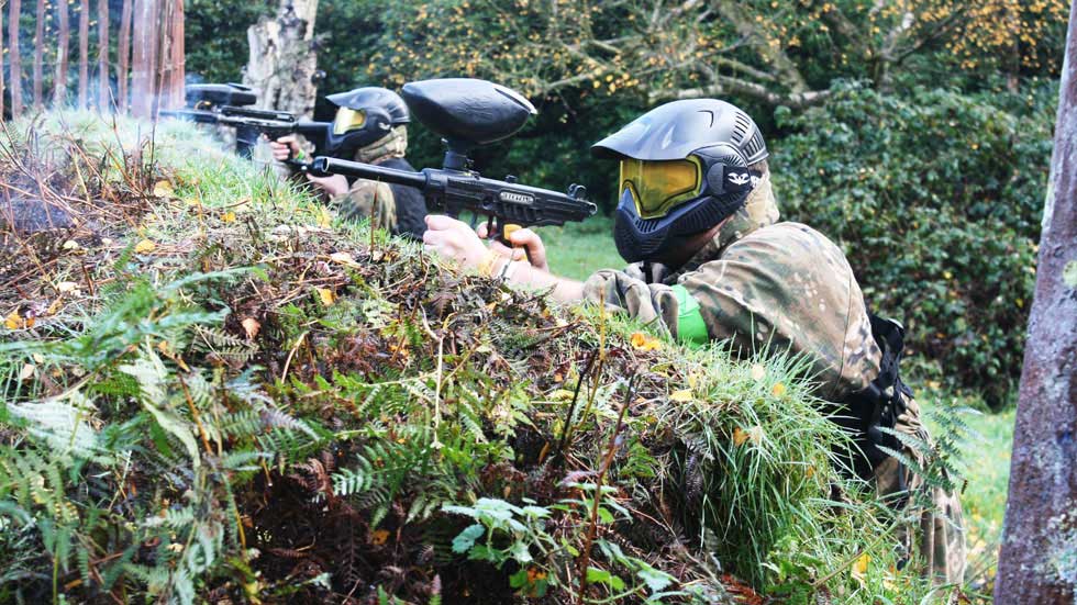 paintballing with lt50 markers