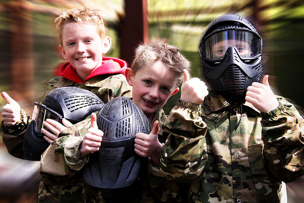 young guns junior paintballing