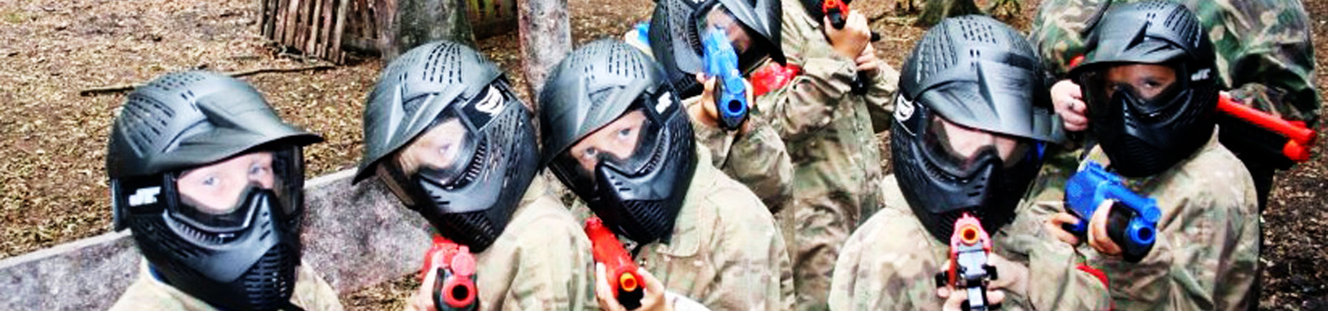 kids mini paintballing